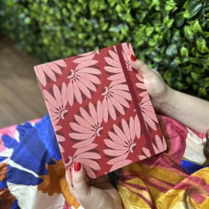 Planner Farm Copacabana Folhas Rosa Vermelho (novo)