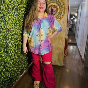 Calça Flare Rosa (Desapego)