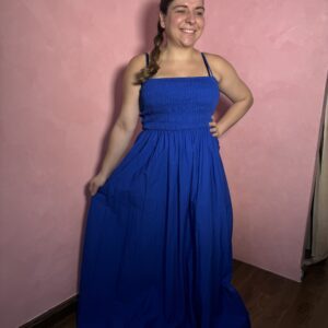 Vestido Longo Farm Azul (Desapego)