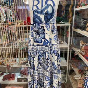 Vestido Farm Cropped Regata Rio Tucanos (Novo)