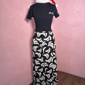 Calça Coqueirada Preto e Branco (Desapego)