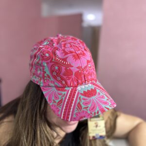 Boné Tropical Farm Ciranda Rosa Rio De Flor Vermelho (novo)