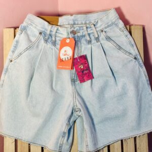 Short Bermuda Farm Jeans Claro Baggy (Novo)