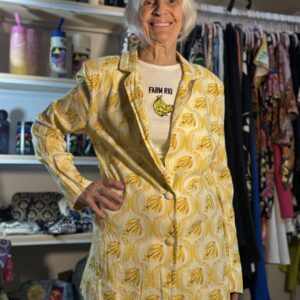 Casaco Farm Blazer Lembrança de Verão Banana Amarelo TAM P (Desapego)