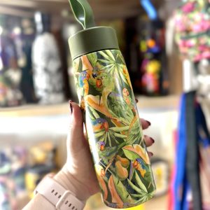 Garrafa Térmica Farm Que Sede Floresta de Pássaros Verde 500ML (novo)