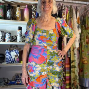 Vestido Farm Curto Primavera Azul TAM P (Desapego)
