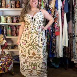 Vestido Farm Longo Off Floresta Doce TAM GG (Novo)