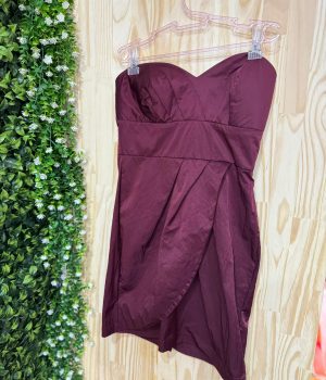 Vestido curto vinho festa desapego