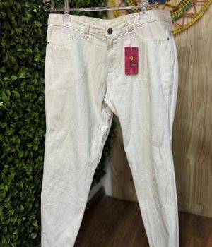 Calça Jeans Branca Básica (desapego)