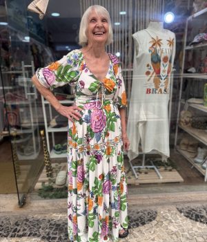 Vestido Farm Doce Jardim Manga Bufante Branco Florido (Novo)