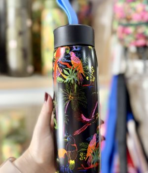 Garrafa Térmica Farm Que Sede Voo Descoladinha Preto 500ML (novo)