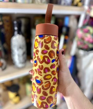 Garrafa Térmica Farm Que Sede Animal Print Onça 500ML (novo)
