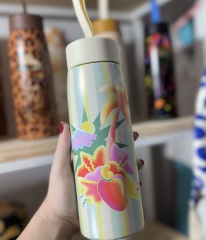 Garrafa Térmica Farm Que Sede Diazão Azul Caju 500ML (novo)