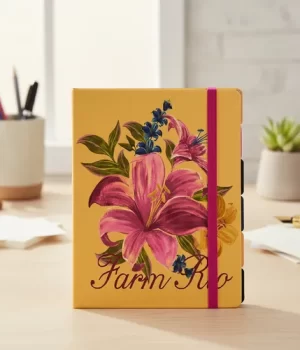 Planner Farm Memorias de Verao Amarelo Rosa Flor (novo)
