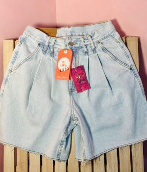 Short Bermuda Farm Jeans Claro Baggy (novo)