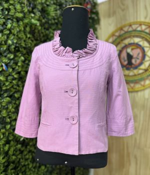 Casaco Blazer Folic Roxo Babados (desapego)