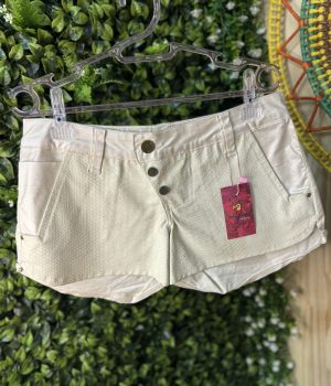 Short Branco De Couro (desapego)
