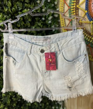 Short Jeans Claro Desfiado (desapego)
