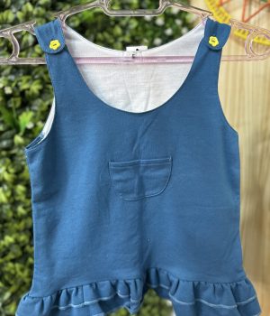 Vestido Azul Babados (desapego)