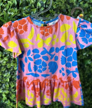 Vestido Infantil Fábula Rosa Flores Tam 2 ANOS (novo) (cópia)
