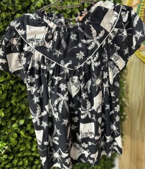 Vestido Infantil Preto E Branco (desapego)