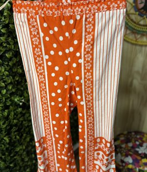 Calça Infantil Fábula Pantalona Laranja Bolinhas (novo)