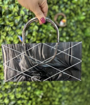 Bolsa Marmorizada Preta (desapego)
