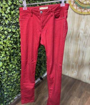 Calça jeans Zara vermelho (desapego)