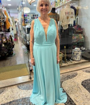 Vestido De Festa Azul (desapego)